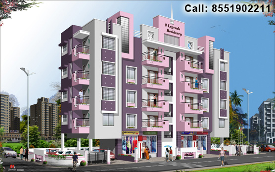 8 Legends, a residential property for 3 BHK apartments and shops by City Next Developers at Indira Nagar, Nashik